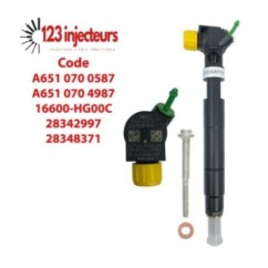 4x Injecteur A6510704987 A6510700587 W204 W212 W207 200 220 CDI C-E