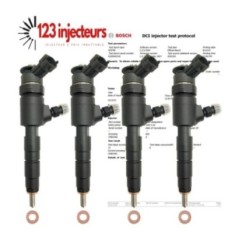 4x Injecteur PEUGEOT BIPPER CITROEN NEMO C3 1.4 HDI 0445110252 965889-