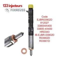 Injecteur buse d'injection Kia Carnival III 2,9 CRDi 185 ch 33800-4x400 ejbr03902d-