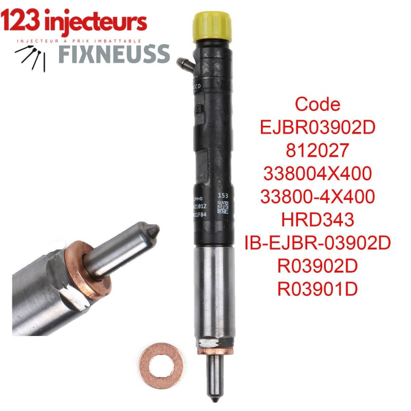 Injecteur buse d'injection Kia Carnival III 2,9 CRDi 185 ch 33800-4x400 ejbr03902d-