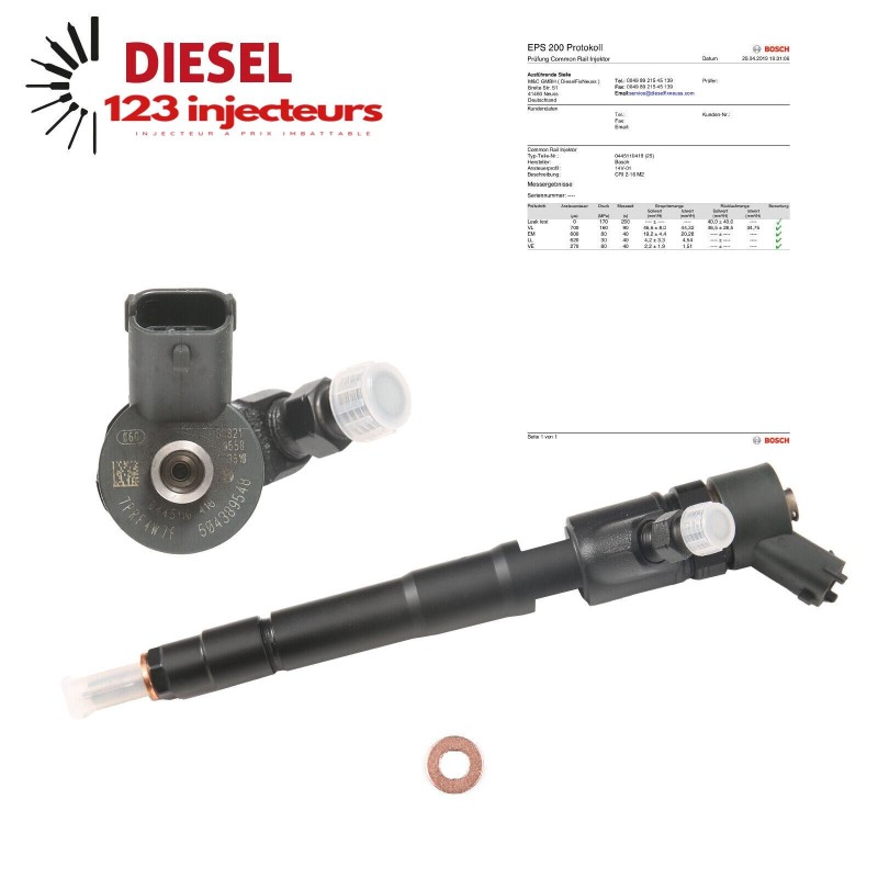 4X INJECTEUR MULTIJET 2,3 FIAT CITROEN PEUGEOT 0445110418 0986435212- 4X INJECTEUR MULTIJET 2,3 FIAT CITROEN PEUGEOT 0445110418 0986435212-