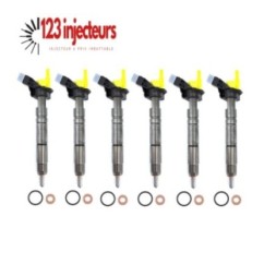 6 x injecteur buse d'injection BMW 325d 330d 530d X3 X5 X6 0445116024 7805428 7805429-