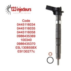 VW Transporter 2.0 Tdi Diesel Injecteur 0445116034 0445116035