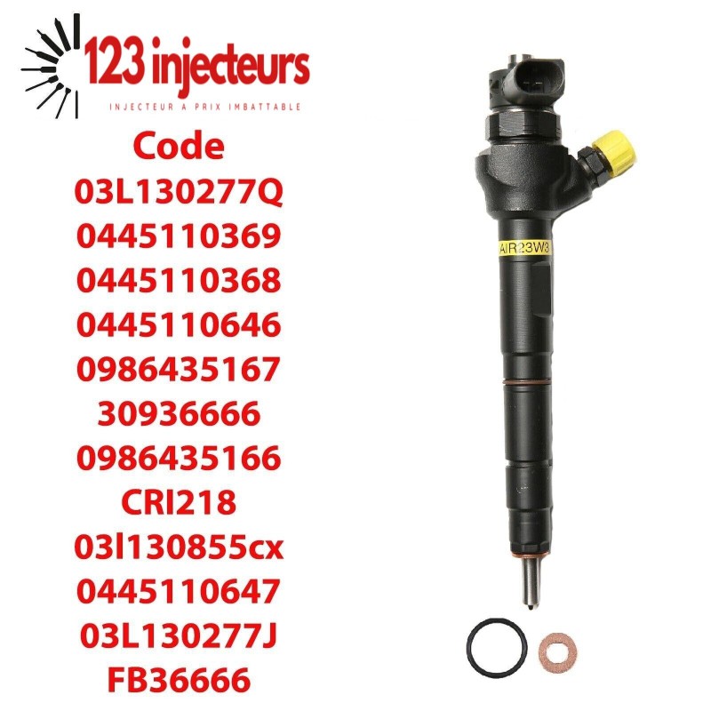 4X Injecteur 2.0 Tdi Audi VW 0445110369 Cff Cfh Cfg 03L130277J