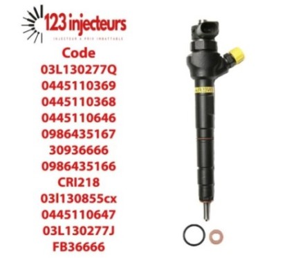 4X Injecteur 2.0 Tdi Audi VW 0445110369 Cff Cfh Cfg 03L130277J