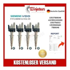 4x Injecteur Compatible pour BMW Essence 1er 3er 5er 6er 13537589048