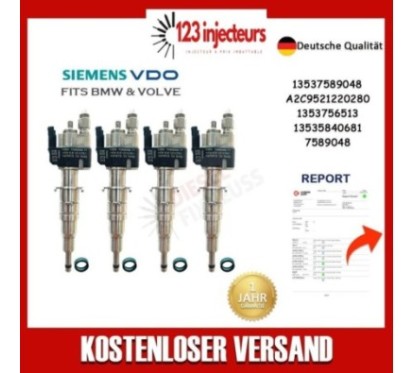 4x Injecteur Compatible pour BMW Essence 1er 3er 5er 6er 13537589048