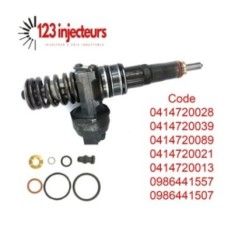4xEinspritzdüse Injecteur Gicleur de la Pompe Unité VW Audi 1,9 Tdi 0414720039