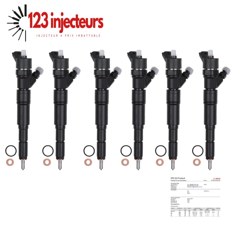 6x Einspritzd Üse Injecteur BMW E39 525d 525 D 120kW/163P S 0445110048