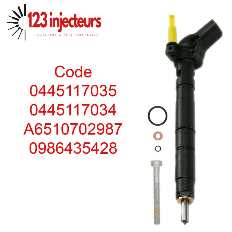 Injecteur buse d'injection Mercedes Benz 0445117035 0445117034 A6510702987 Bosch-