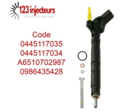 Injecteur buse d'injection Mercedes Benz 0445117035 0445117034 A6510702987 Bosch-