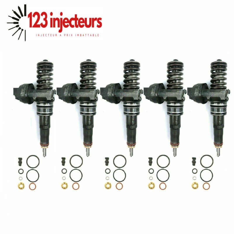 5 x injecteur Bosch pompe buse unité 0986441573 VW 2.5TDI 120KW 128 KW 0414720228-