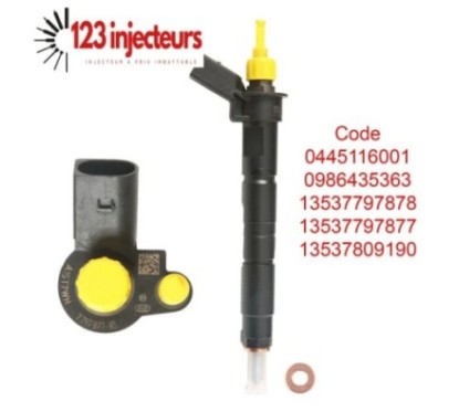 4x Bosch Injecteur 0445116001 Injecteur BMW 120d 3er 320d 0986435363