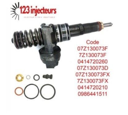 Injecteur buse de pompe VW Touareg T5 Bus 2.5 TDI 128kW 174PS 07Z130073F 0414720210-