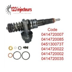 4 x buse de pompe d'injecteur Bosch élément buse d'injection 0414720007 1.4TDI 1.9TDI-