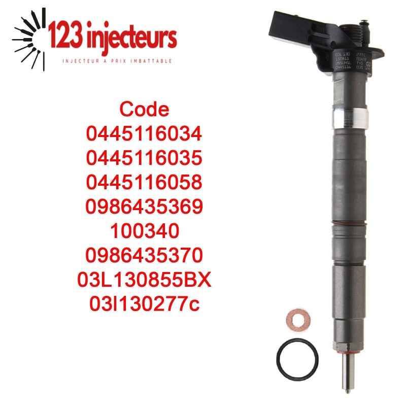 Injecteur VW Amarok Multivan V Transporteur 2.0 Tdi 0445116035 0445116034 Injecteur VW Amarok Multivan V Transporteur 2.0 Tdi 0445116035 0445116034