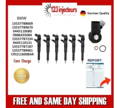 6x Injecteur 0445110131 Injecteur BMW E46 320d 150PS 330d 330xd (204PS)