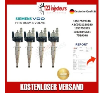 4 x ORIGINAL BMW buse d'injection injecteur E81-88 E90-93 E60 E61 F10 F11 -13537589048-