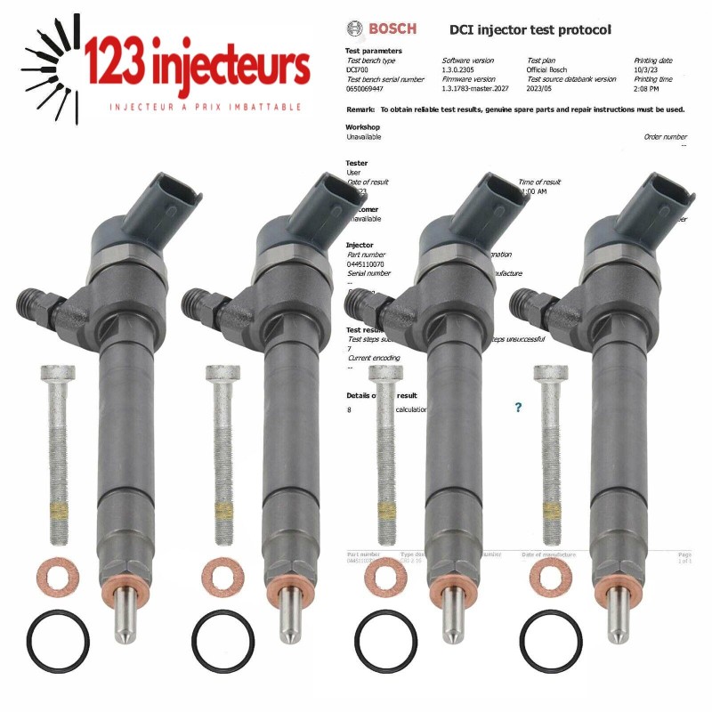 4x Injecteur Mercedes-Benz 0445110069, 0445110070, 0445110105 4x Injecteur Mercedes-Benz 0445110069, 0445110070, 0445110105